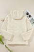 Sherpa Fleece Zip Front Drawstring Hood Drop Shoulder Pocketed Jacket